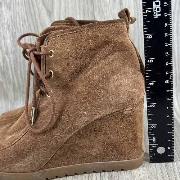 Michael Kors Tamara Suede Wedge Boots - Picture 5 of 10